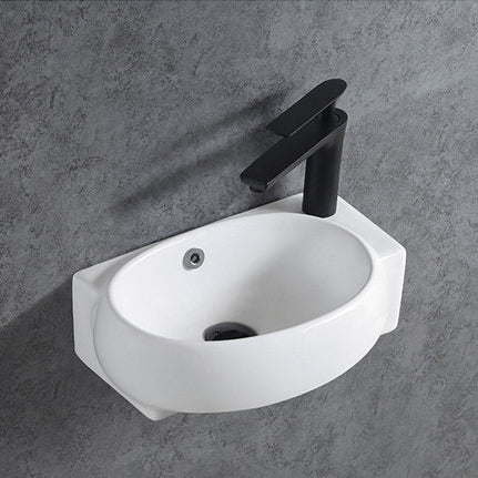 Lavabo mural KW198 en céramique pour WC invités