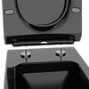 Abattant WC universel U2019 - fonction Softclose - Noir brillant