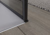 Paroi de douche d'angle avec porte pivotante NT416 - noir mat