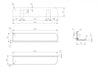 Tablette murale salle de bain PB4201