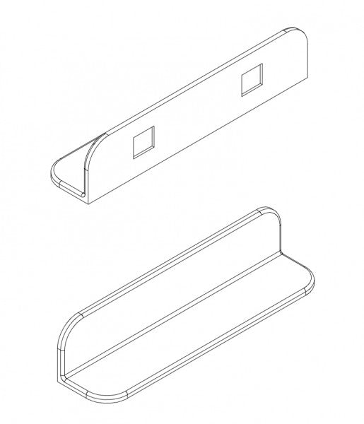 Tablette murale salle de bain PB4201