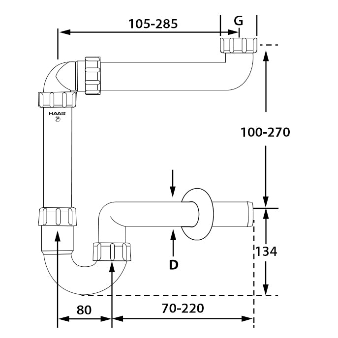 Siphon gain de place