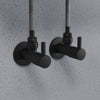 Robinet d'angle design lot de 2 - noir mat