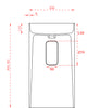 Lavabo au sol TWZ65