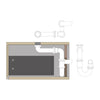 Meuble sous-lavabo TLB 170-48