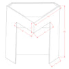 Vasque d'angle au sol TWZ70