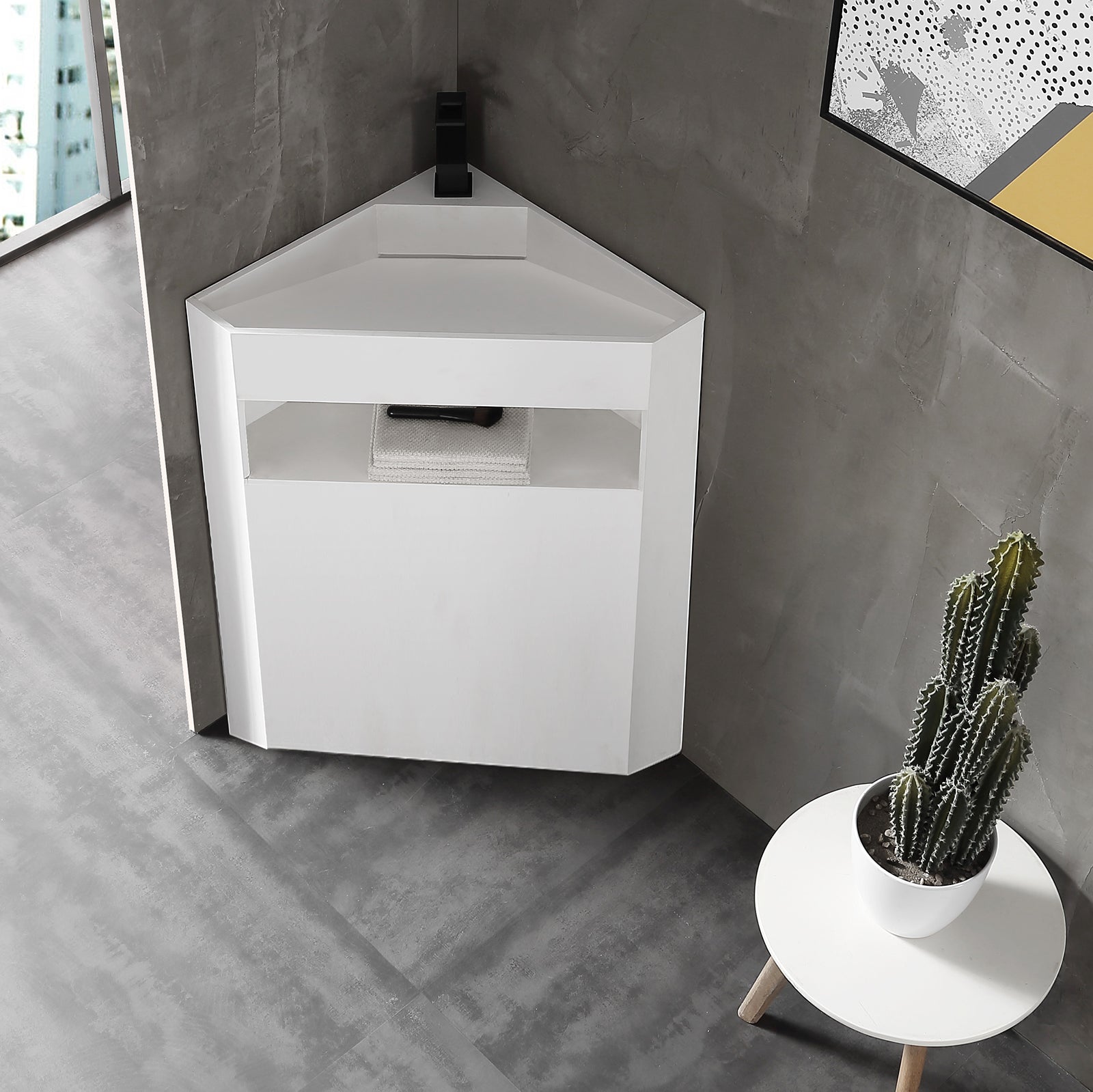 Vasque d'angle au sol TWZ70