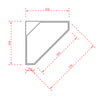 Vasque d'angle au sol TWZ70