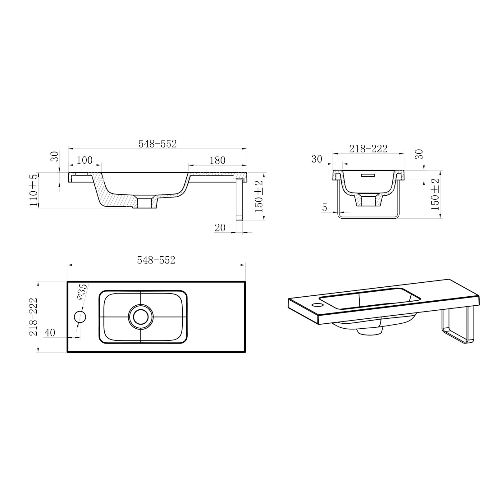 Meuble salle de bain TABLO 400