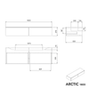 Meuble sous-lavabo ARCTIC 1800
