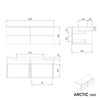 Meuble sous-lavabo ARCTIC 1200
