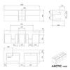 Meuble salle de bain ARCTIC 1400