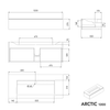 Meuble salle de bain ARCTIC 1200 - 120 cm