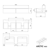 Meuble salle de bain ARCTIC 1800 - 180 cm