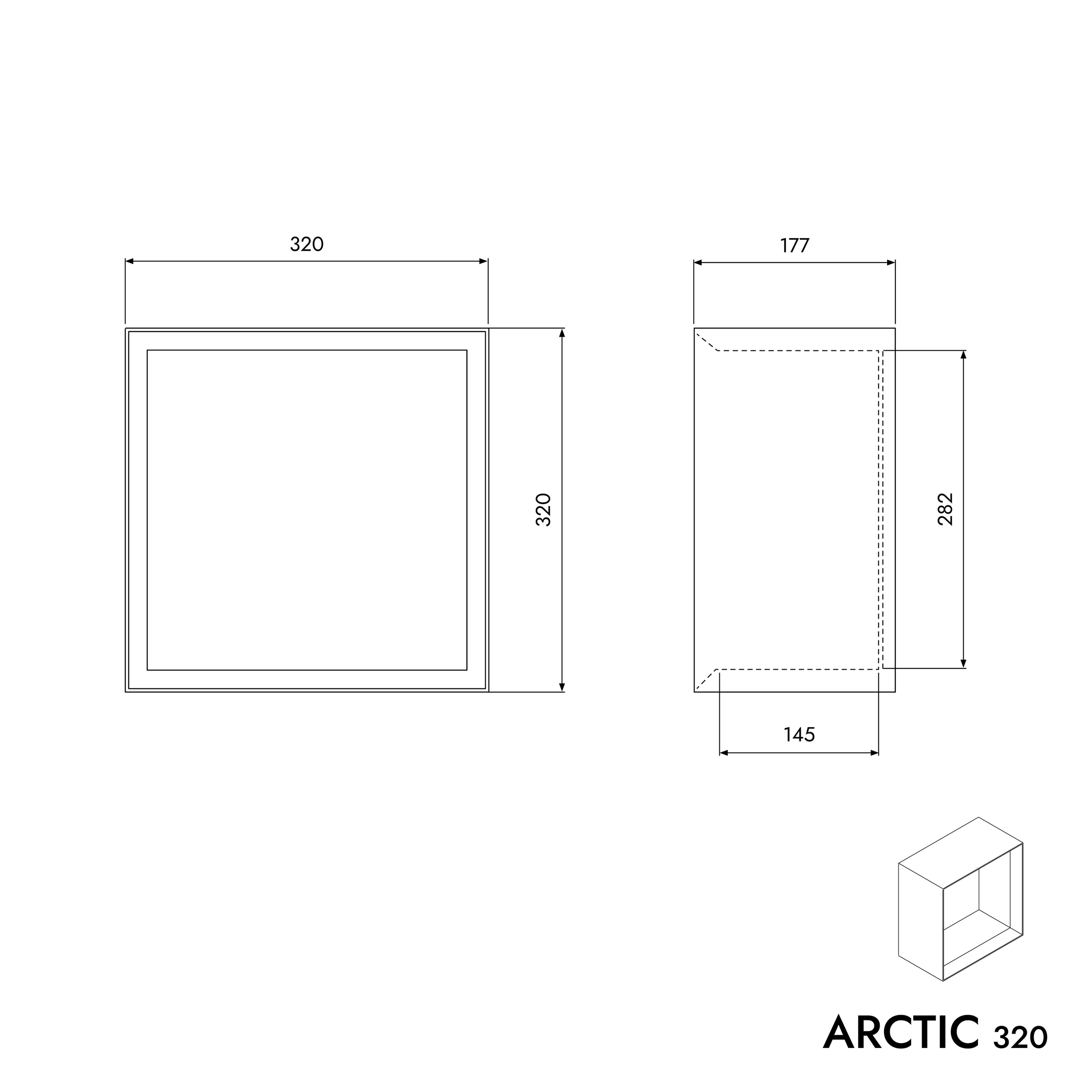 Étagère murale ARCTIC 320