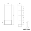 Armoire ARCTIC 480 blanc doux