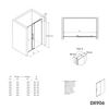 Porte de douche en niche coulissante Soft-Close DX906 FLEX