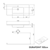 Meuble salle de bain TIM 100 cm avec lavabo Duravit