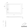 Receveur de douche plat Duravit Eloveno