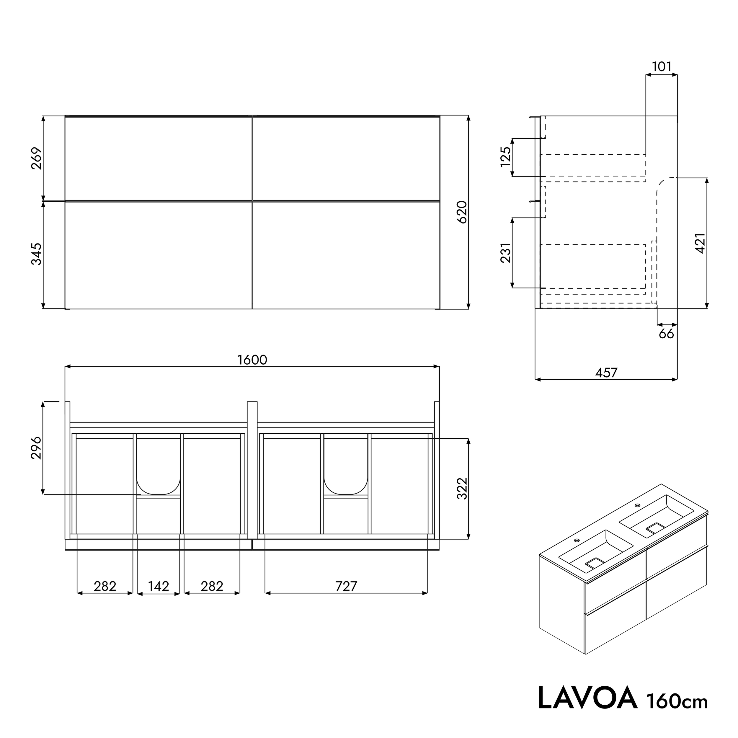 Meuble salle de bain LAVOA 