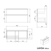 Meuble salle de bain LAVOA 100 cm 