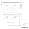 Waschtischunterschrank LAVOA 120 cm