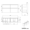 Badmöbel Unterschrank LAVOA 140 cm