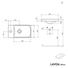 Meuble sous-lavabo LAVOA 40 cm