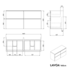 Meuble salle de bains LAVOA 160 cm
