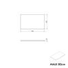 Waschbeckenunterschrank MAUI 80 cm