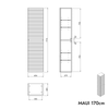 Armoire haute de salle de bain MAUI 171 cm