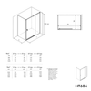 Paroi de douche accès d'angle NT606 - FLEX