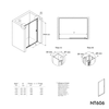 Porte de douche en niche NT606 - FLEX