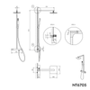 Système de douche thermostatique NT6705C