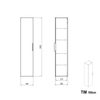 Ensemble de meubles de salle de bain TIM 100 cm avec lavabo