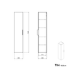 Armoire haute TIM 165 cm