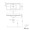 Ensemble de meubles de salle de bain TIM 100 cm avec lavabo
