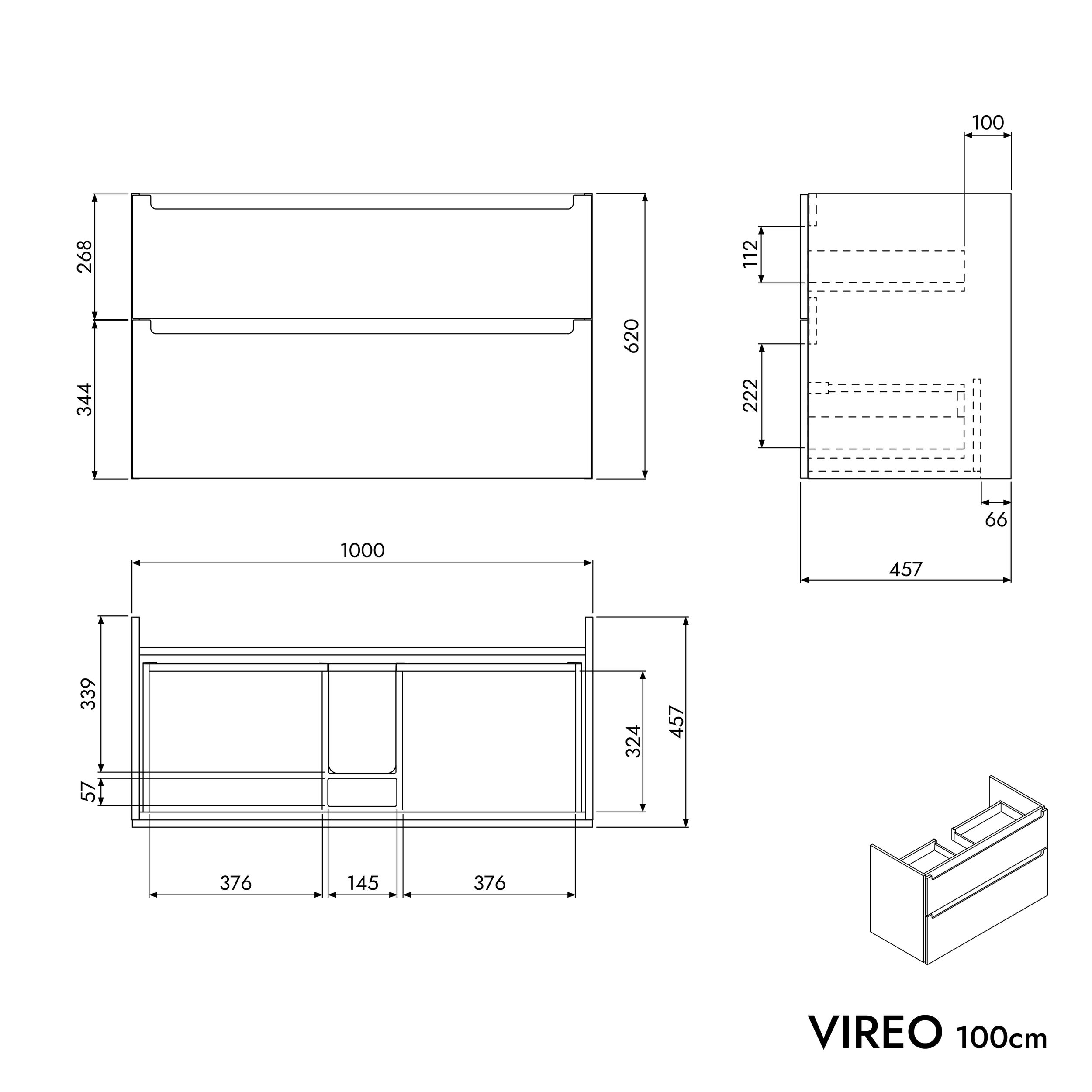 Meuble salle de bain VIREO 