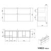 Badmöbel Unterschrank VIREO 140 cm