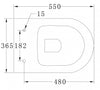 Ensemble complet - WC suspendu B-8030R noir et bâti-support G3004A avec plaque de déclenchement au choix