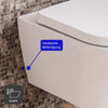 WC suspendu Duravit 540 mm Mino blanc brillant incl. abattant WC - fixation invisible