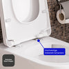 WC suspendu Duravit 540 mm Mino blanc brillant incl. abattant WC - fixation invisible