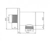 Coude de connexion murale BA008