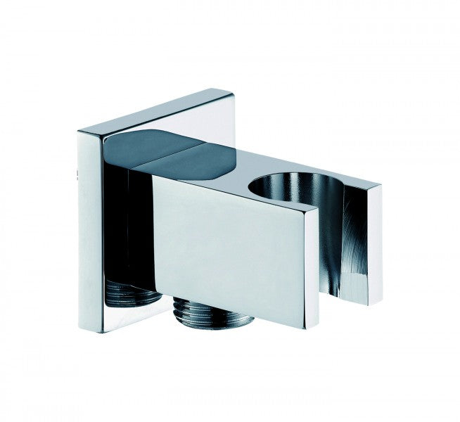Coude de raccordement mural avec support de douche BA002