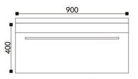 Meuble de salle de bains T900