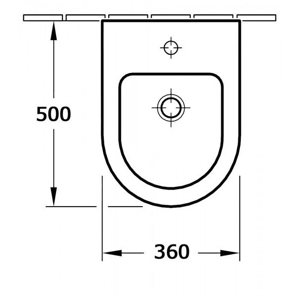 Bidet suspendu blanc BH101