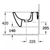 Bidet suspendu mural BH101