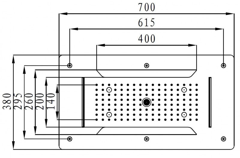 Tête de douche XXL encastrable DPG5030