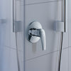 Robinetterie de douche encastrée Duravit DuraVelez avec douche à effet pluie - bras de douche inclus