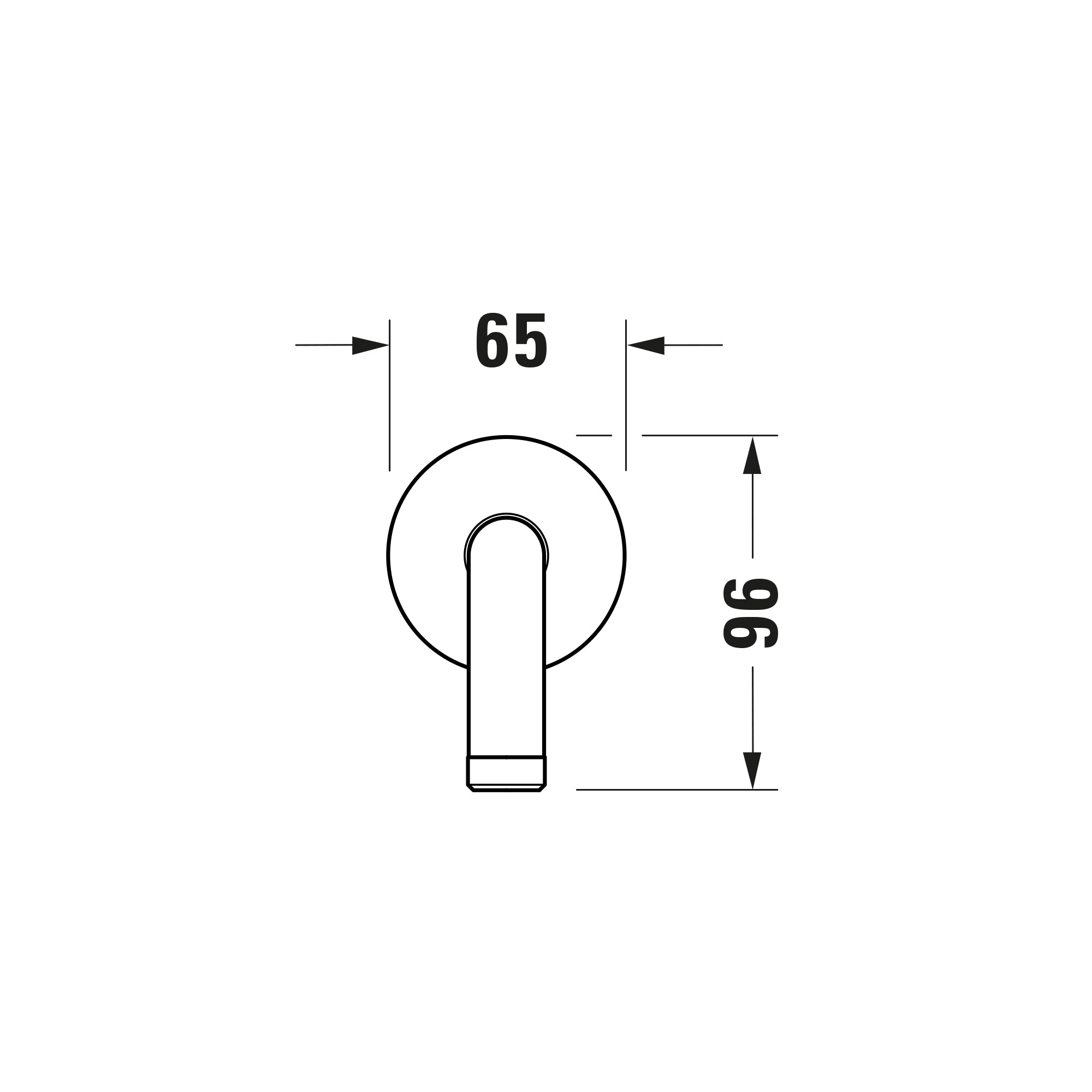 Robinetterie de douche encastrée Duravit Tulum